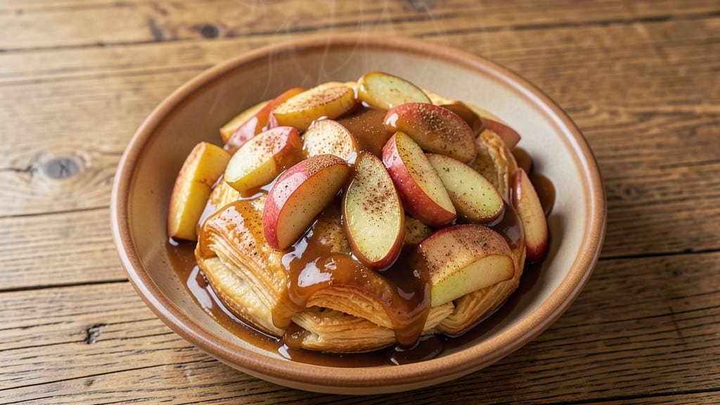 Apple Dumpling Recipe With Caramel Sauce: Crispy Pastry Bites Drowned in Homemade Gloss