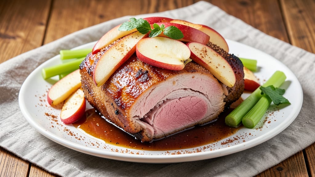 Sweet Apple Pork Roast Recipe: Slow-Cooked Spice and Celery Fusion Magic