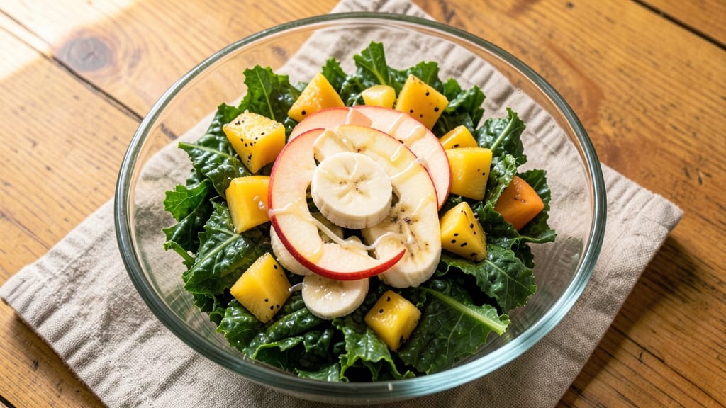 Tropical Smoothie Cafe Apple Kale Salad Recipe: Bright Greens Meet Sweet Tropical Zing