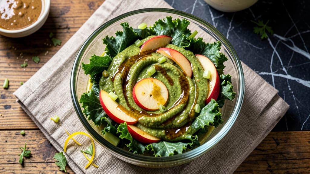 Kale Apple Salad Dressing Recipe: Bright Tangy Twist With Crunchy Celery Kick