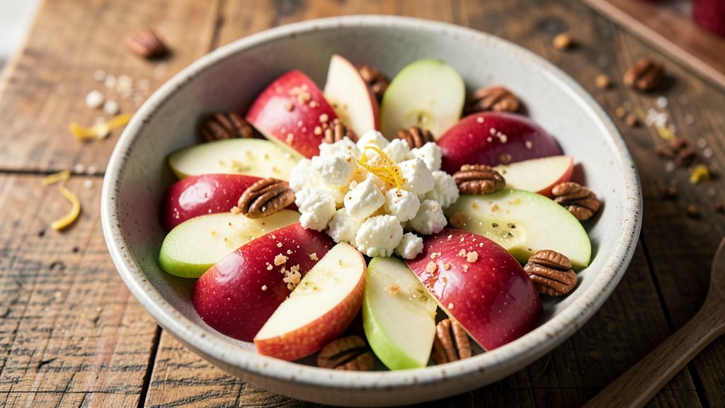 Holiday Apple Salad Recipe: Warm Spiced Streusel Hugs Tart Apple Bites