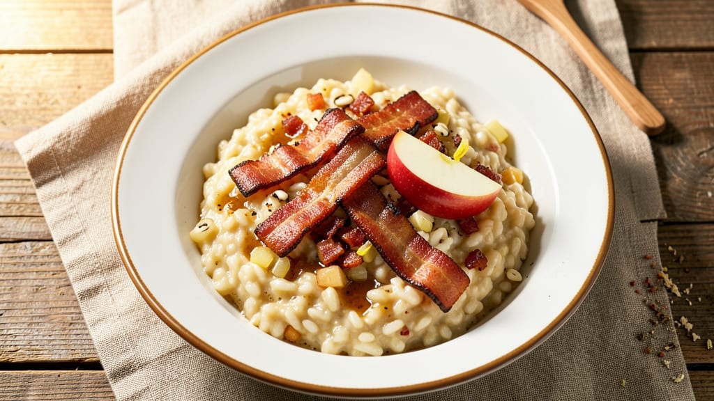 Apple Bacon Risotto Recipe: Smoky Sweetness With Crispy Edges