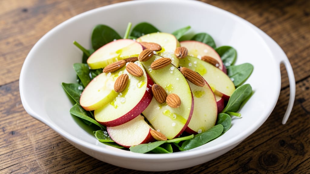 Apple Almond Salad Recipe: Toasted Nuts and Tart Apple Freshness