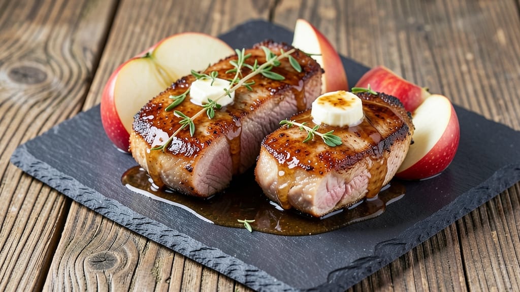 Pork Chops Apple Maple Syrup Recipe: Crispy-Skinned, Glazed With Every Bite