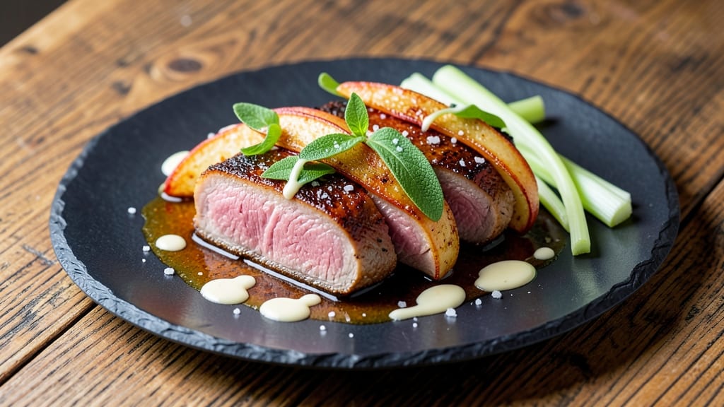 Apple Sage Pork Chops Recipe: Herb-Infused Pan Sauce with Celery Crunch