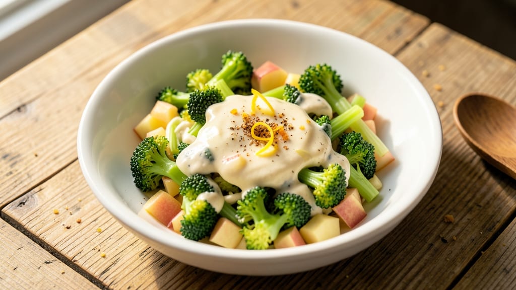Creamy Crunchy Broccoli Apple Slaw Recipe: Apple-Broccoli Crunch Fusion With Creamy Dressing