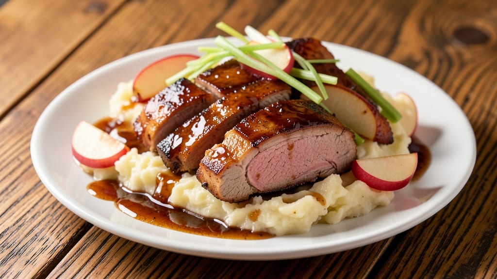 Brown Sugar Bourbon Apple Pork Chops Recipe: Slow-Simmered Caramelized Crunch With Celery Bite