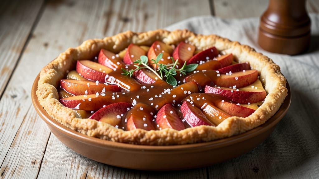 Salted Caramel Apple Pie Sauce Recipe: Crunchy Celery Streusel Magic