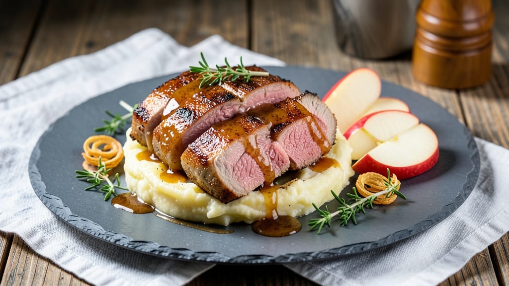 Apple Bourbon Pork Tenderloin Recipe: Smoky-Sweet Glaze That Caramelizes Skin