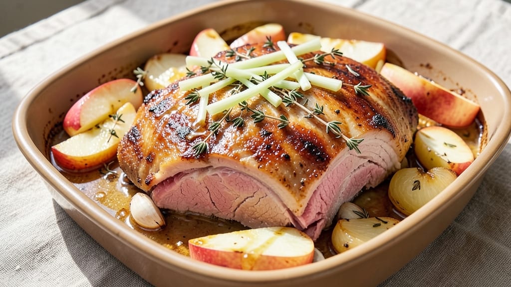 Pork and Apple Bake Recipe: Slow-Braised Spice with Celery Crunch Twist