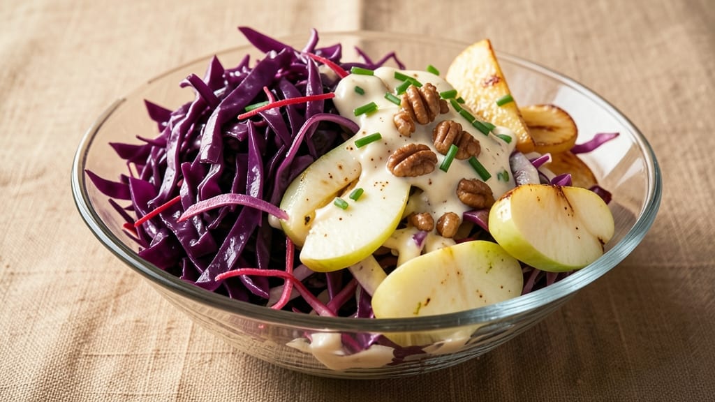 Purple Cabbage and Apple Coleslaw Recipe: Vibrant Crunch With Apple-Cider Tang