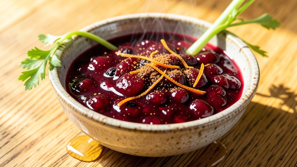 Old Fashioned Cranberry Sauce Recipe With Apple Juice: Crunchy Celery and Spiced Apple Harmony