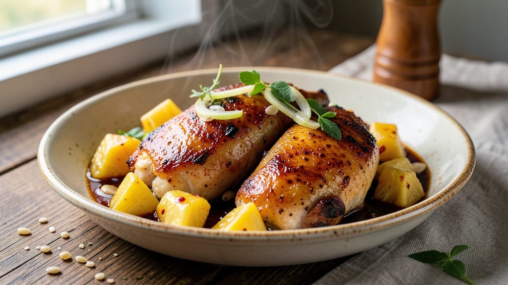 Pineapple Chicken Pressure Cooker Recipe: Tender Juicy Meat with Sweet Tart Glaze