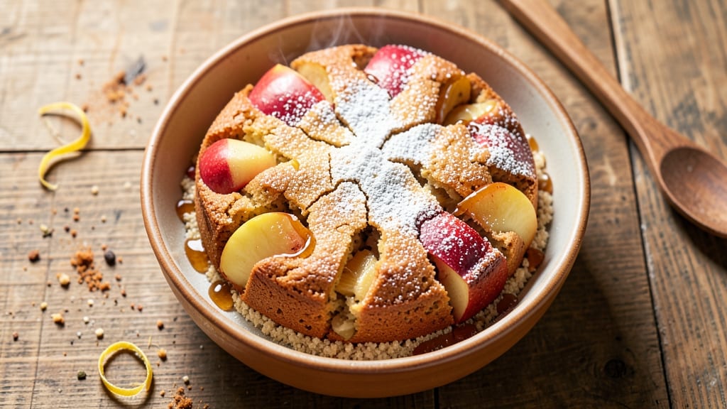 Apple Polenta Cake Recipe: Spiced Streusel Crown With Juicy Apple Layers