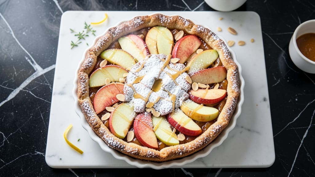 French Apple Torte Recipe: Buttery Streusel Crust With Tart-Sweet Filling