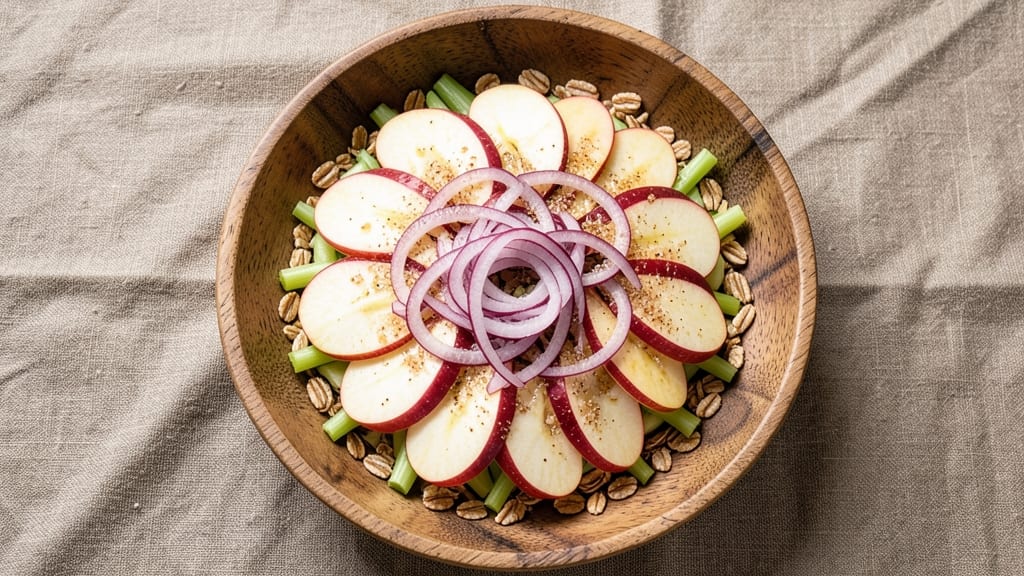 Fogo De Chao Apple Salad Recipe: Warm Spiced Streusel Meets Crisp Celery Crunch