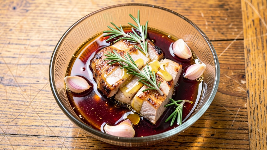 Pork Chop Marinade Recipe With Apple Cider Vinegar: Balsamic-Honey Gloss That Caramelizes Edges
