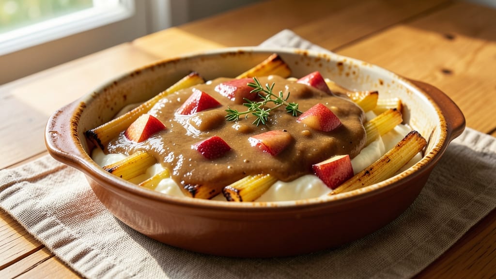 Apple Butter Gravy Recipe: Celery Crunch Contrast in Rich Pan Sauce