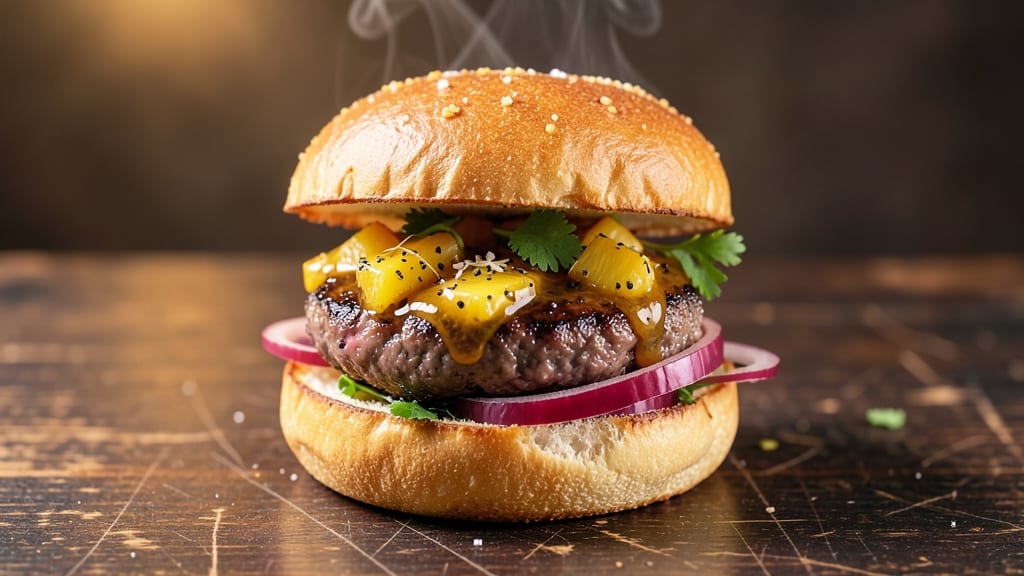 Colombian Burger Pineapple Sauce Recipe: Tropical Sweetness With Celery Pepper Zing