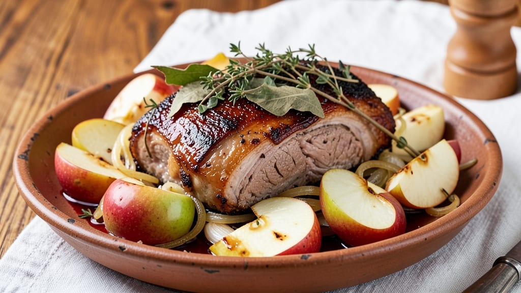 Pork, Apples, and Onions Recipe: Slow-Braised Crunch and Sweet Harmony